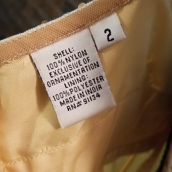 Sz 2 scala gold ombre short dress - Picture 4 of 6